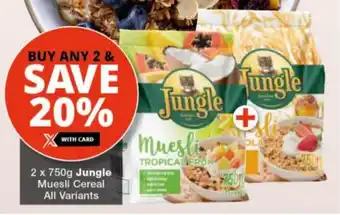 Checkers Jungle Muesli Cereal All Variants offer
