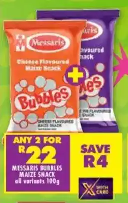 Shoprite Messaris bubbles maize snack offer