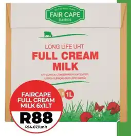 1UP Faircape full cream milk offer