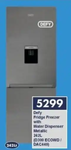 President Hyper Defy Fridge Freezer Water Dispenser Metallic offer