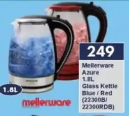 President Hyper Mellerware Azure Glass Kettle Blue/Red offer