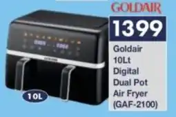 President Hyper Goldair Digital Dual Pot Air Fryer offer