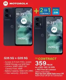 Incredible Connection Motorola G35 5G + G35 5G offer