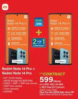 Incredible Connection Redmi Note 14 Pro + Redmi Note 14 Pro offer