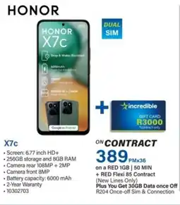 Incredible Connection Honor X7c offer