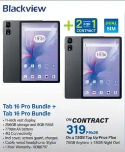 Incredible Connection Blackview Tab 16 Pro Bundle + Tab 16 Pro Bundle offer
