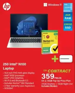 Incredible Connection HP 250 Intel N100 Laptop offer