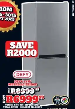 Lewis Defy metallic fridge offer