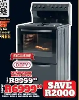 Lewis Defy kitchenaire black stove offer