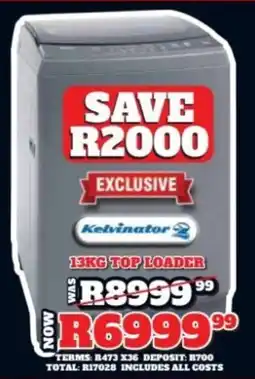 Lewis Kelvinator top loader offer