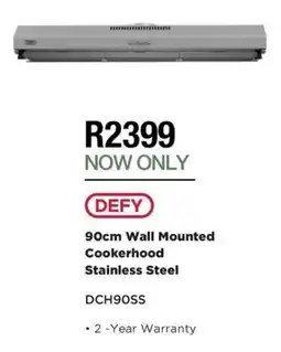 House & Home DEFY Wall Mounted Cookerhood Stainless Steel offer