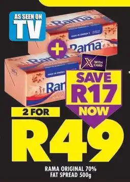 Shoprite Rama Original 70% Fat Spread 500g offer
