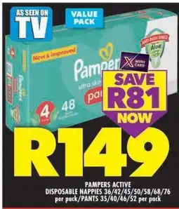 Shoprite PAMPERS ACTIVE offer