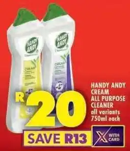 Shoprite HANDY ANDY CREAM ALL PURPOSE CLEANER offer