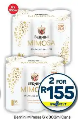 Pick n Pay Bernini Mimosa 6 x 300ml Cans offer