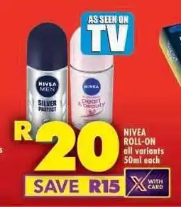 Shoprite NIVEA Roll-On offer