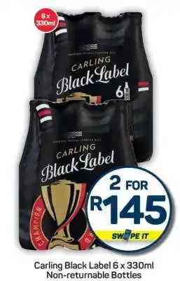Pick n Pay Carling Black Label 6 x 330ml offer