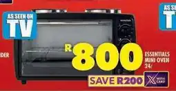 Shoprite ESSENTIALS MINI OVEN 24L offer