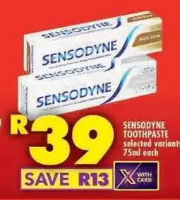 Shoprite SENSODYNE TOOTHPASTE offer