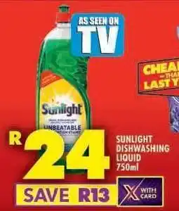 Shoprite Sunlight Dishwashing Liquid 750ml offer