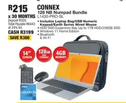 OK Furniture CONNEX 128 NB Numpad Bundle L1430-PRO-SL offer