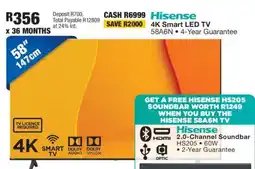 OK Furniture Hisense 4K Smart LED TV 58A6N offer