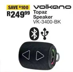 OK Furniture Volkano Topaz Speaker VK-3400-BK offer