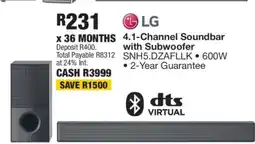 OK Furniture LG 4.1-Channel Soundbar with Subwoofer offer