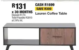 OK Furniture Lauren Coffee Table offer