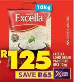 Shoprite Excella Long Grain Parboiled Rice 10kg offer