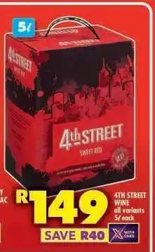 Shoprite 4th Street Wine offer