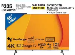 OK Furniture SKYWORTH 4K Google Digital LED TV 55Q6400H offer