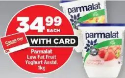 OK MiniMark Parmalat Low Fat Fruit Yoghurt Asstd. offer
