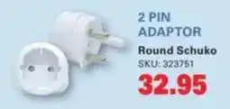 Cashbuild 2 Pin Adaptor Round Schuko offer