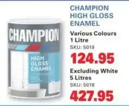 Cashbuild Champion high gloss enamel offer