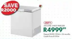 Beares Defy chest freezer offer