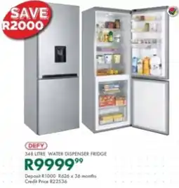 Beares Defy water dispenser fridge offer