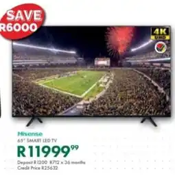 Beares Hisense 65" SmartT LED TV offer