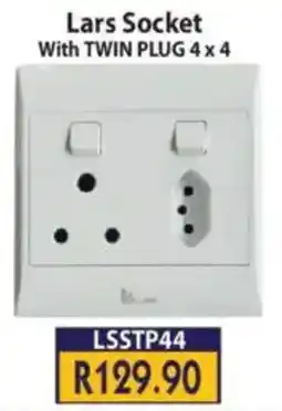 Laduma Hardware catalogue Lars Socket With Twin Plug offer
