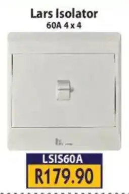 Laduma Hardware catalogue Lars Isolator 60A offer