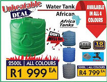 Laduma Hardware catalogue African Water Tank offer