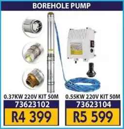 Laduma Hardware catalogue Borehole pump 0.37KW 220V KIT 50M offer