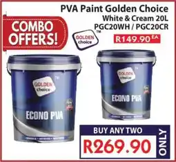 Laduma Hardware catalogue PVA Paint Golden Choice White & Cream offer