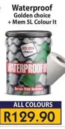 Laduma Hardware catalogue Golden Choice Waterproof + Mem 5L Colour offer