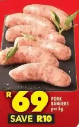 Shoprite Pork bangers offer