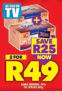 Shoprite Rama original 70% fat spread offer