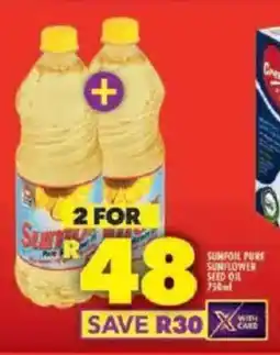 Shoprite Sunfoil pure sunflower seed oil offer