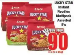 Boxer LUCKY STAR Instant Noodles Multipack Assorted offer