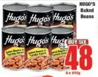 Boxer HUGO'S Baked Beans offer