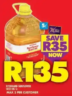 Shoprite Ritebrand sunflower seed oil offer